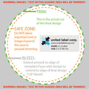 Free Labeling Templates for Food and Packaging Labels — original United Label example