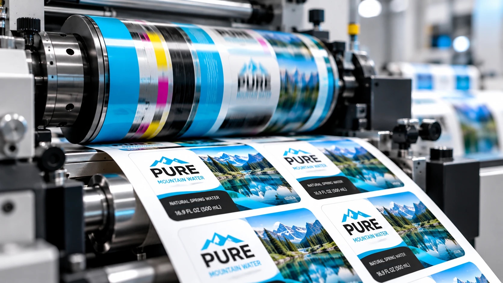 Digital label press printing full-color labels